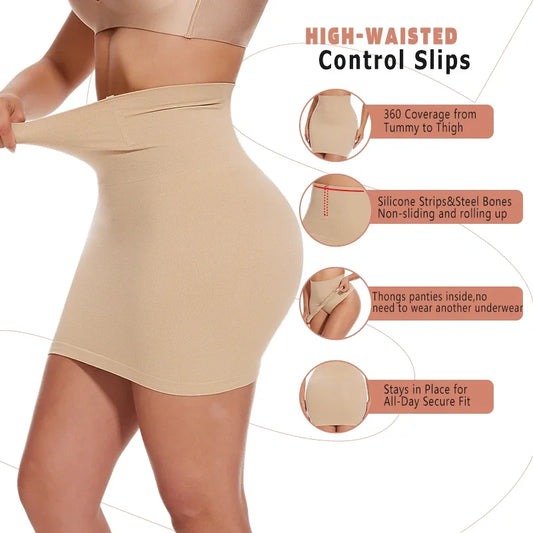 Tummy Control 2-in-1 Half Skirt with Built-in Panties