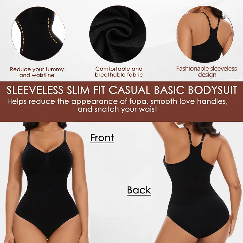 Sleeveless Slim Fit Basic Bodysuit